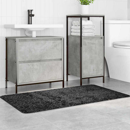 vidaXL Anti-slip Bath Mat Dark Grey 70 x 120 cm PP