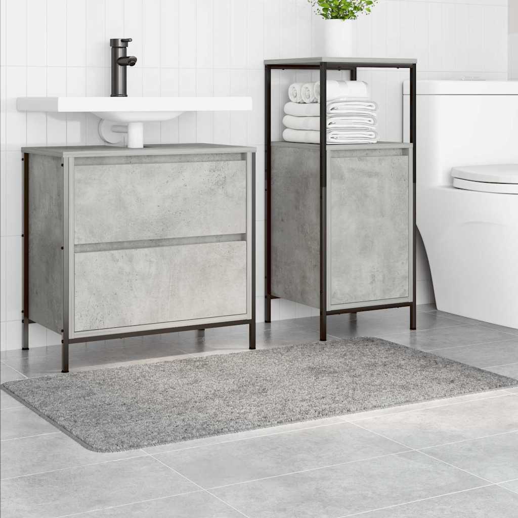 vidaXL Anti-slip Bath Mat Grey 70 x 120 cm PP