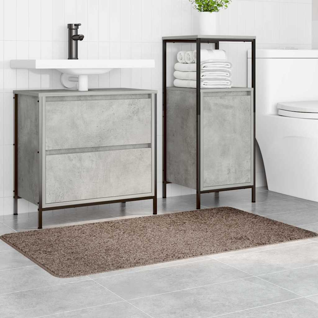 vidaXL Anti-slip Bath Mat Brown 70 x 120 cm PP