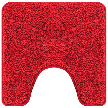vidaXL Anti-slip Bath Mat Set 2 pcs Red PP