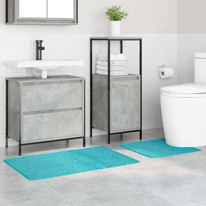 vidaXL Anti-slip Bath Mat Set 2 pcs Turquoise PP