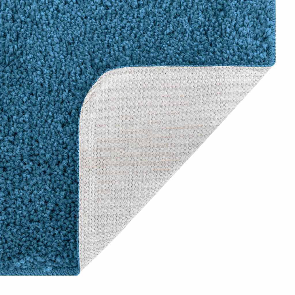 vidaXL Anti-slip Bath Mat Set 2 pcs Blue PP