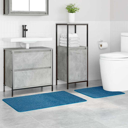 vidaXL Anti-slip Bath Mat Set 2 pcs Blue PP