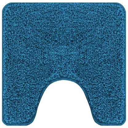 vidaXL Anti-slip Bath Mat Set 2 pcs Blue PP