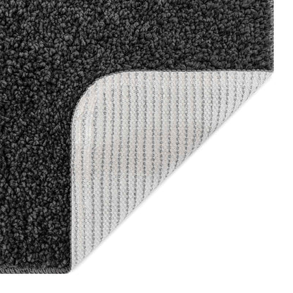 vidaXL Anti-slip Bath Mat Set 3 pcs Dark grey PP