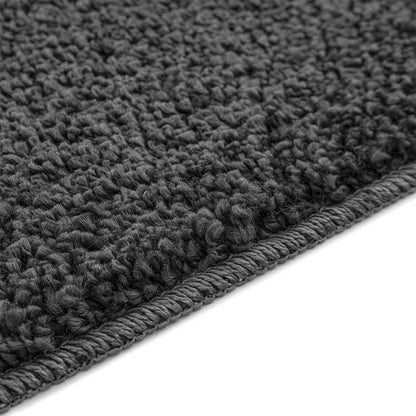 vidaXL Anti-slip Bath Mat Set 3 pcs Dark grey PP