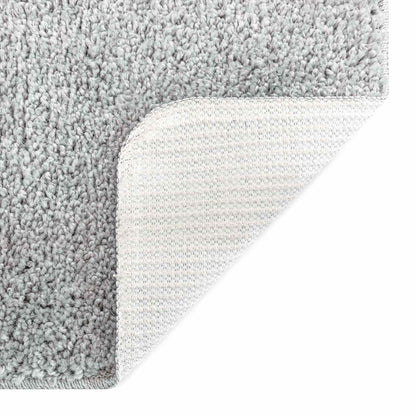 vidaXL Anti-slip Bath Mat Set 3 pcs Grey PP