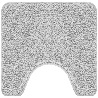vidaXL Anti-slip Bath Mat Set 3 pcs Grey PP