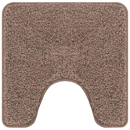 vidaXL Anti-slip Bath Mat Set 3 pcs Brown PP