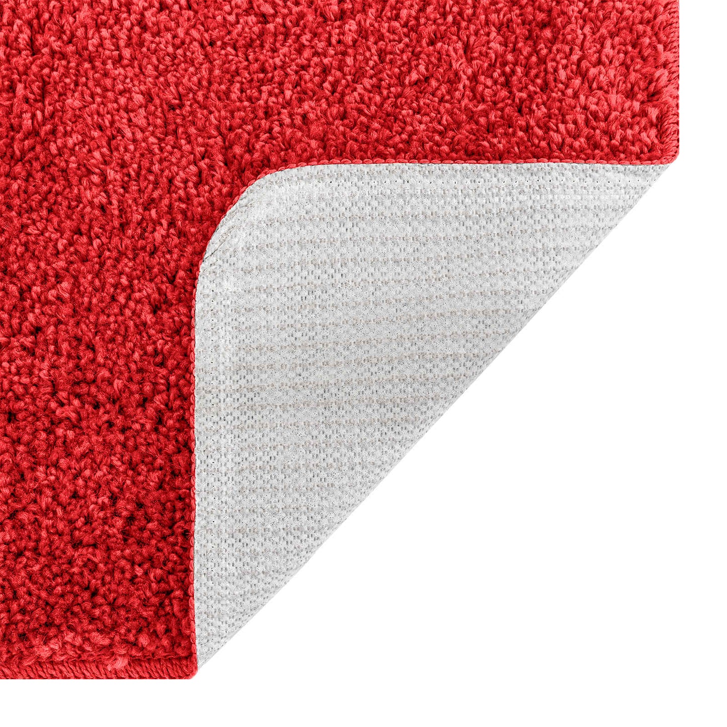 vidaXL Anti-slip Bath Mat Set 3 pcs Red PP
