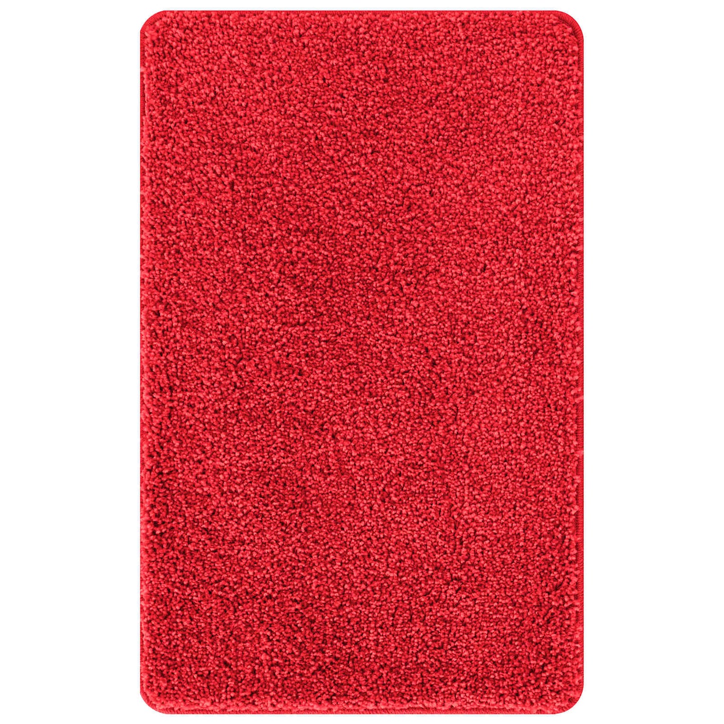 vidaXL Anti-slip Bath Mat Set 3 pcs Red PP