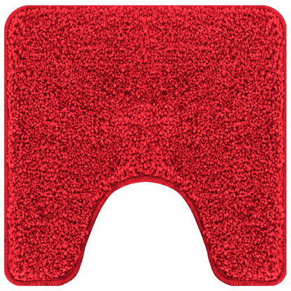 vidaXL Anti-slip Bath Mat Set 3 pcs Red PP