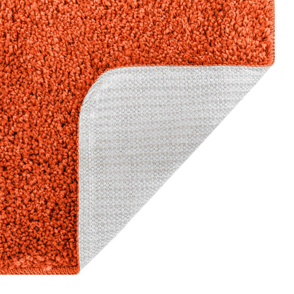 vidaXL Anti-slip Bath Mat Set 3 pcs Orange PP