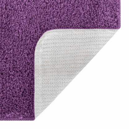 vidaXL Anti-slip Bath Mat Set 3 pcs Purple PP