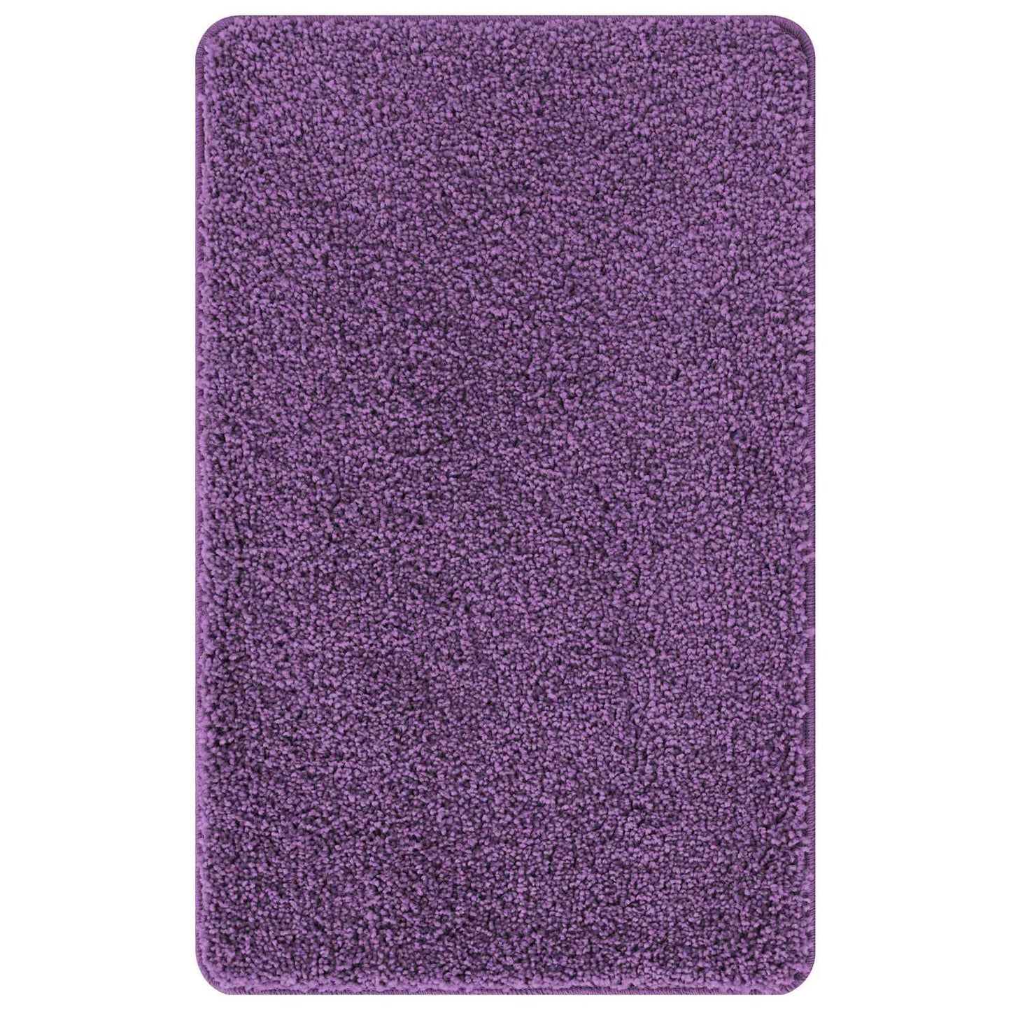vidaXL Anti-slip Bath Mat Set 3 pcs Purple PP