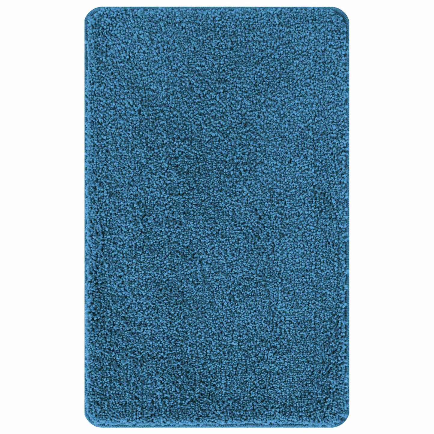 vidaXL Anti-slip Bath Mat Set 3 pcs Blue PP