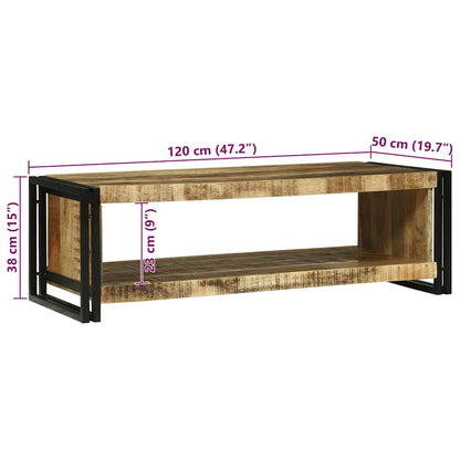 vidaXL Coffee Table Brown 120 x 50 x 38 cm Solid Mango Wood