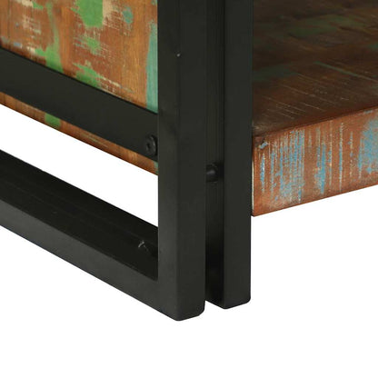 vidaXL Coffee Table Multicolour 120 x 50 x 38 cm Solid Reclaim Wood