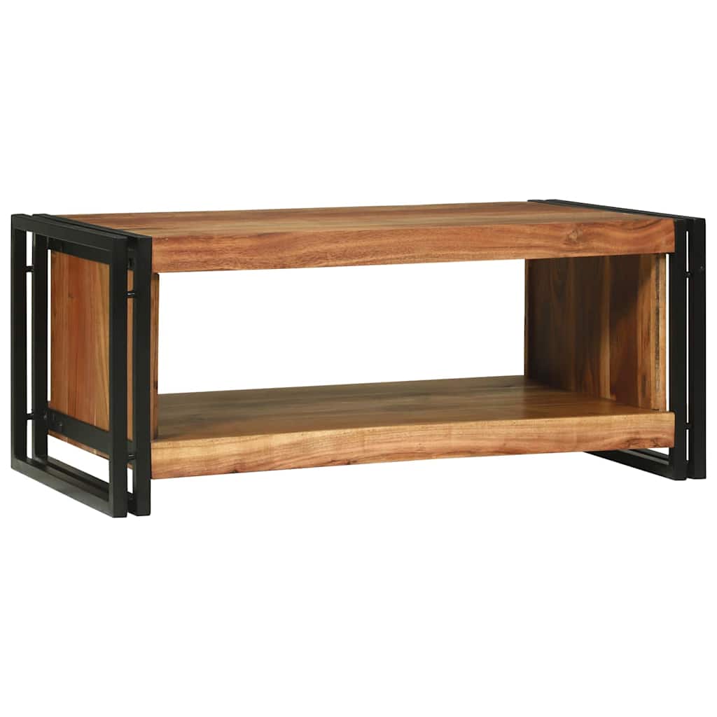 vidaXL Coffee Table Brown 90 x 50 x 38 cm Solid Acacia Wood