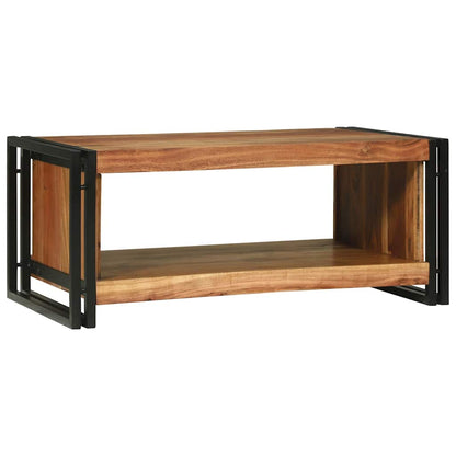 vidaXL Coffee Table Brown 90 x 50 x 38 cm Solid Acacia Wood