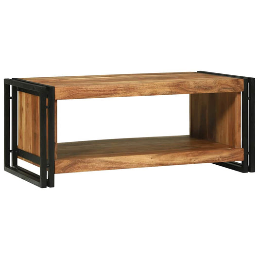 vidaXL Coffee Table Brown 90 x 50 x 38 cm Solid Acacia Wood