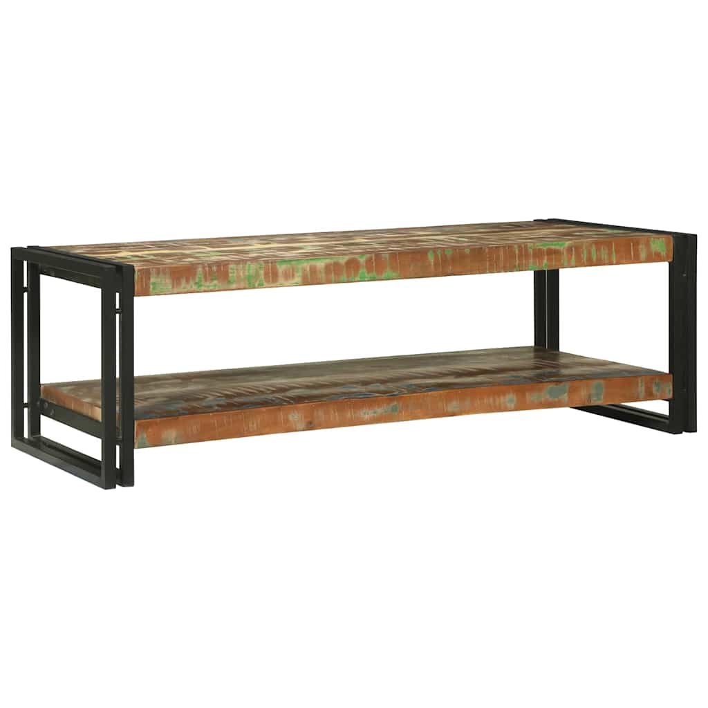 vidaXL Coffee Table Multicolour 120 x 50 x 38 cm Solid Reclaim Wood