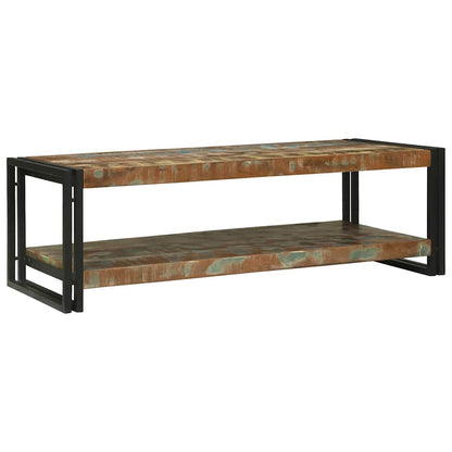 vidaXL Coffee Table Multicolour 120 x 50 x 38 cm Solid Reclaim Wood