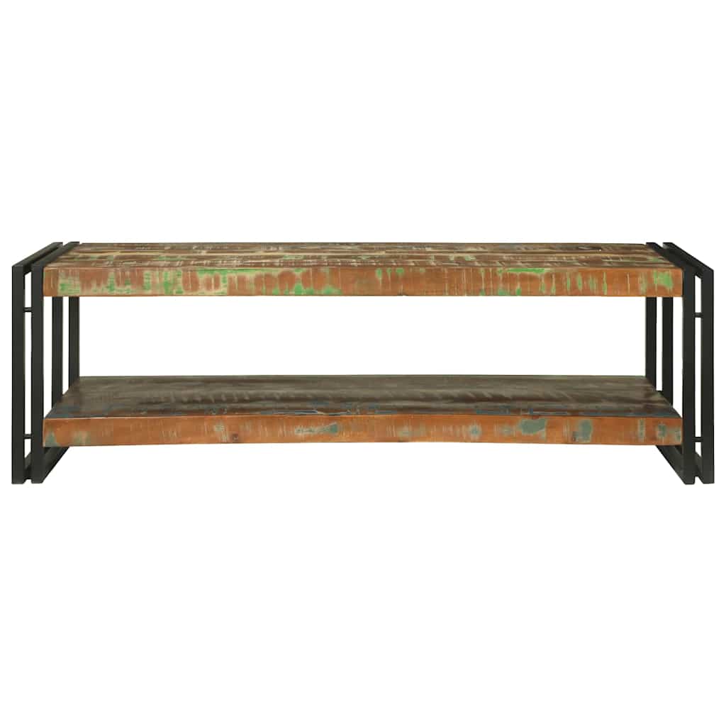 vidaXL Coffee Table Multicolour 120 x 50 x 38 cm Solid Reclaim Wood