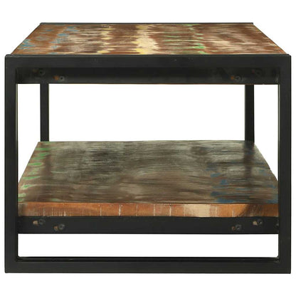 vidaXL Coffee Table Multicolour 120 x 50 x 38 cm Solid Reclaim Wood