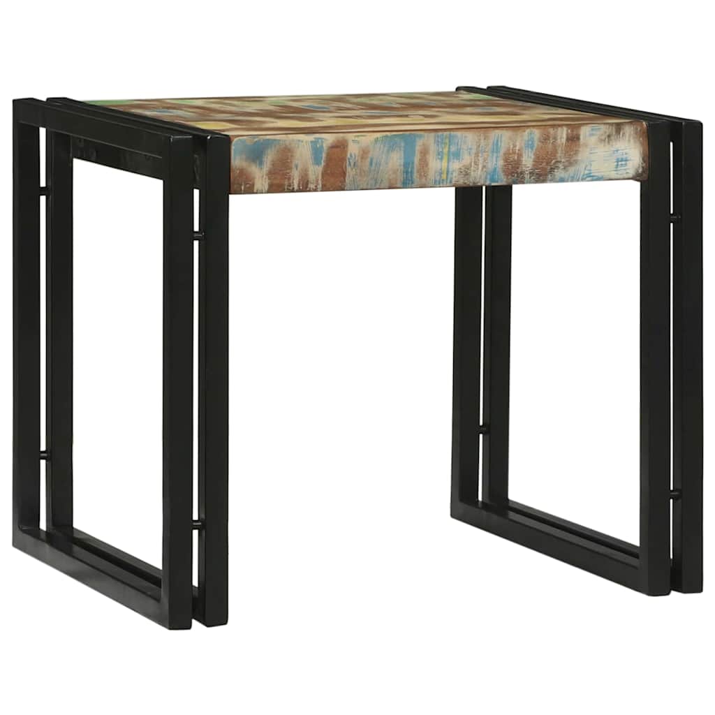 vidaXL Coffee Table 2 pcs Multicolour Solid Reclaim Wood