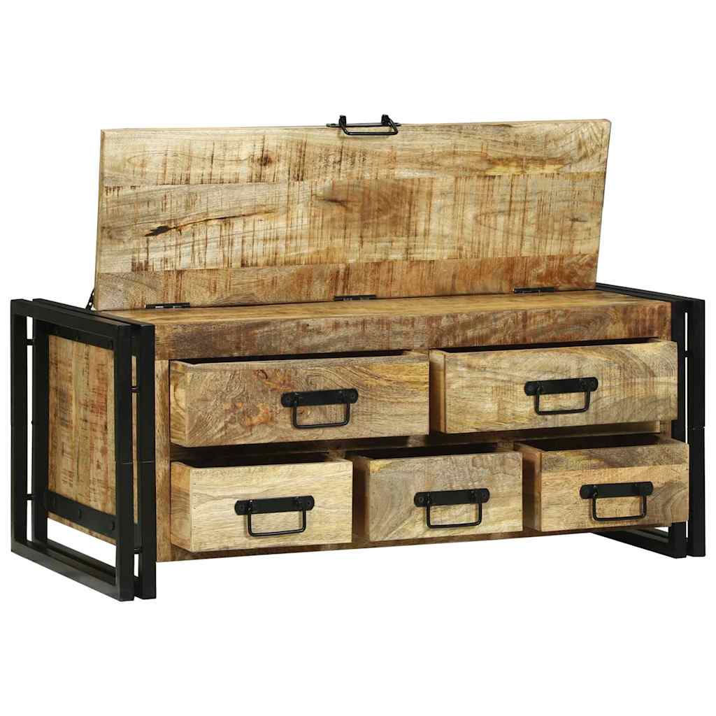 vidaXL Coffee Table with Drawer Brown 90 x 50 x 38 cm Solid Mango Wood