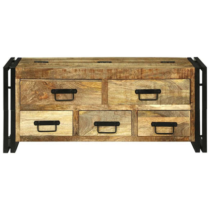 vidaXL Coffee Table with Drawer Brown 90 x 50 x 38 cm Solid Mango Wood