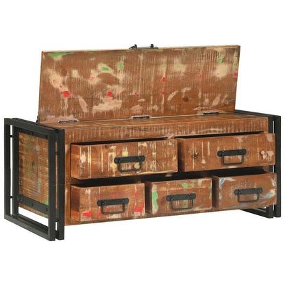 vidaXL Coffee Table Multicolour 90 x 50 x 38 cm Solid Reclaim Wood