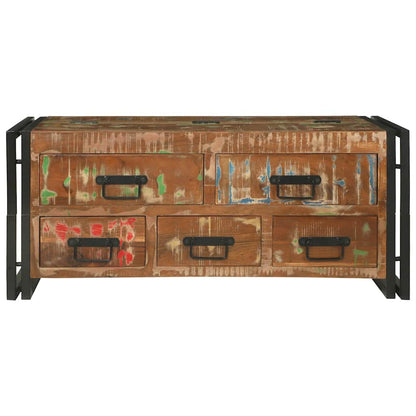 vidaXL Coffee Table Multicolour 90 x 50 x 38 cm Solid Reclaim Wood