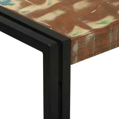 vidaXL Console Table Multicolour 120 x 33 x 75 cm Solid Reclaim Wood