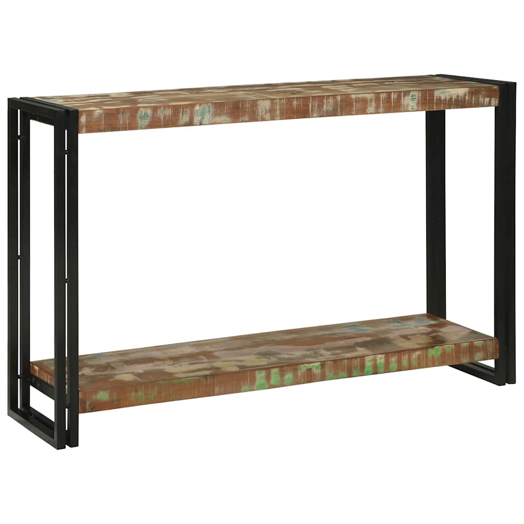 vidaXL Console Table Multicolour 120 x 33 x 75 cm Solid Reclaim Wood
