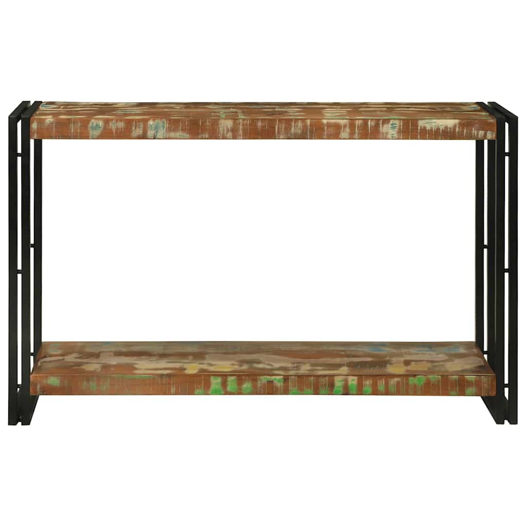 vidaXL Console Table Multicolour 120 x 33 x 75 cm Solid Reclaim Wood
