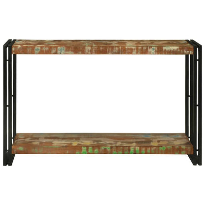 vidaXL Console Table Multicolour 120 x 33 x 75 cm Solid Reclaim Wood
