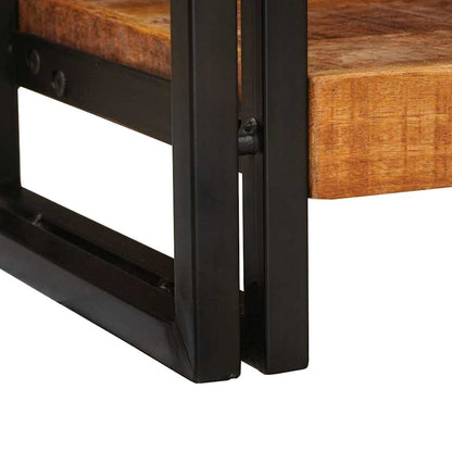 vidaXL Console Table with Shelf Brown 90 x 33 x 75 cm Solid Mango Wood