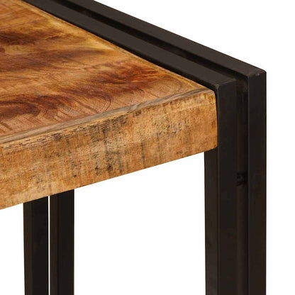 vidaXL Console Table with Shelf Brown 90 x 33 x 75 cm Solid Mango Wood