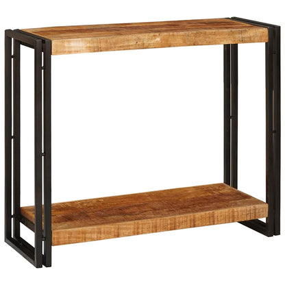 vidaXL Console Table with Shelf Brown 90 x 33 x 75 cm Solid Mango Wood