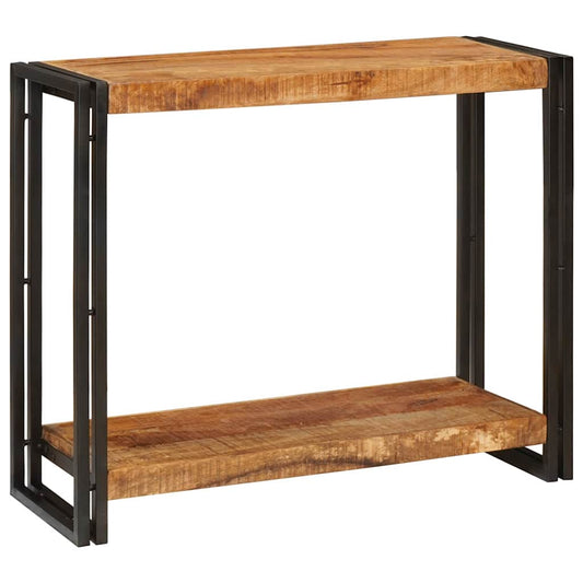 vidaXL Console Table with Shelf Brown 90 x 33 x 75 cm Solid Mango Wood