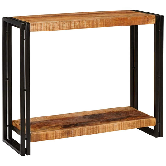 vidaXL Console Table with Shelf Brown 90 x 33 x 75 cm Solid Mango Wood