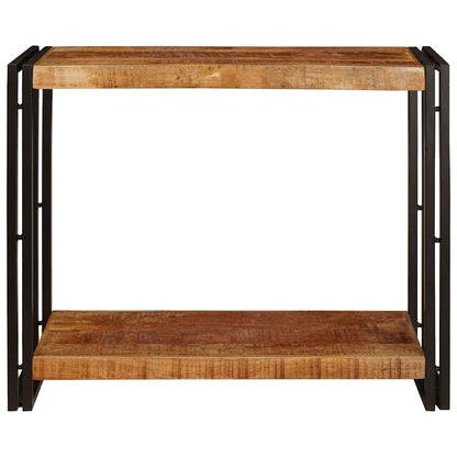 vidaXL Console Table with Shelf Brown 90 x 33 x 75 cm Solid Mango Wood