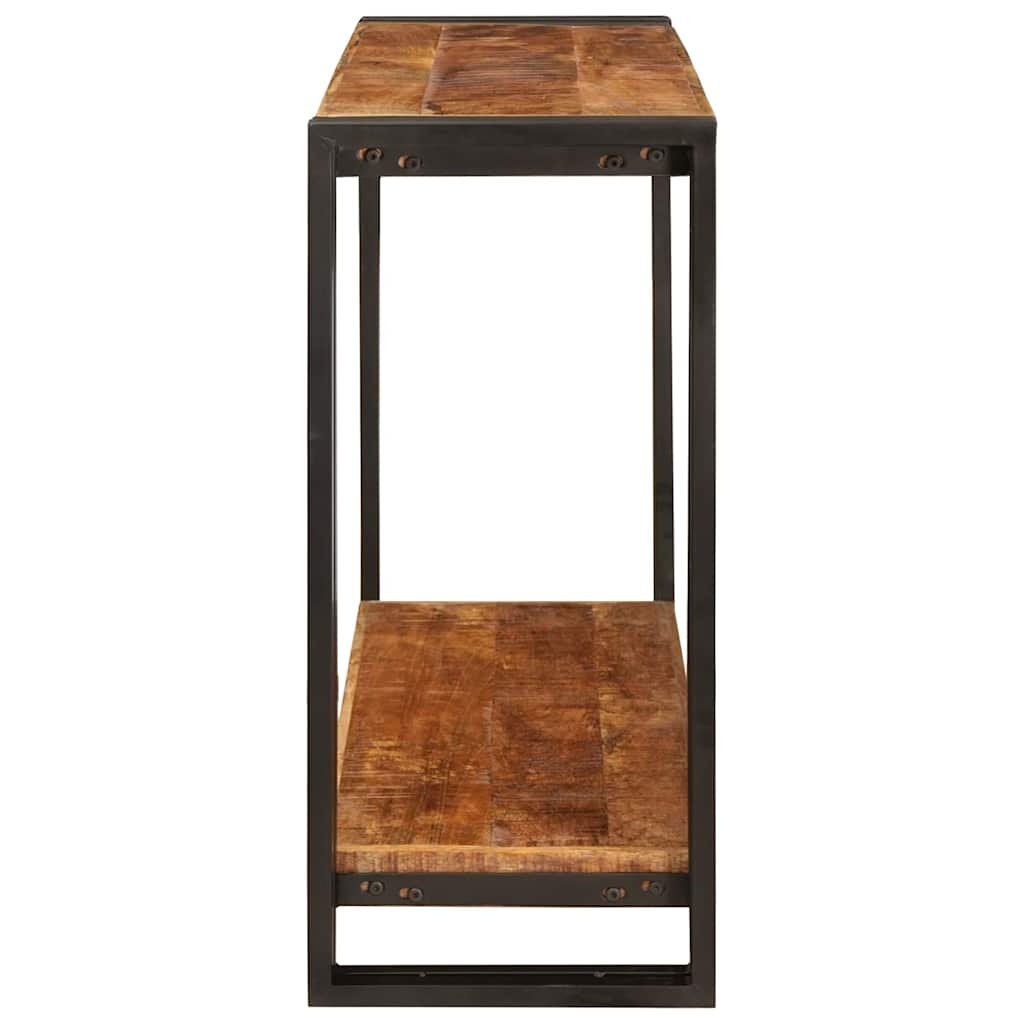 vidaXL Console Table with Shelf Brown 90 x 33 x 75 cm Solid Mango Wood