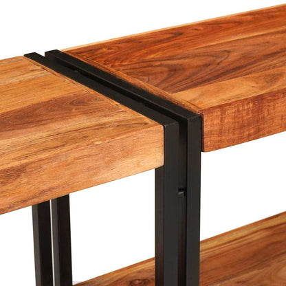 vidaXL Console Table Brown 160 x 33 x 75 cm Solid Acacia Wood