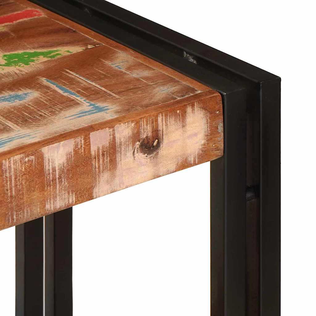 vidaXL Console Table Multicolour 160 x 33 x 75 cm Solid Reclaim Wood