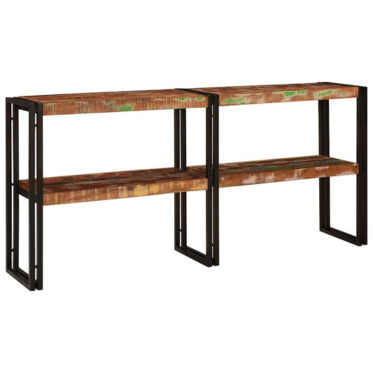 vidaXL Console Table Multicolour 160 x 33 x 75 cm Solid Reclaim Wood