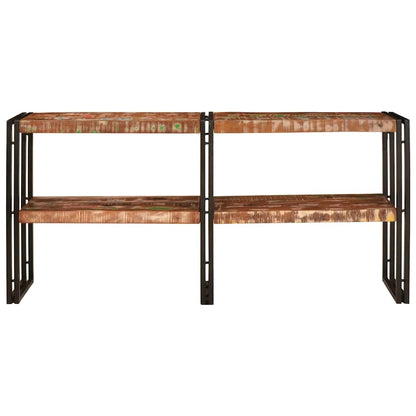 vidaXL Console Table Multicolour 160 x 33 x 75 cm Solid Reclaim Wood