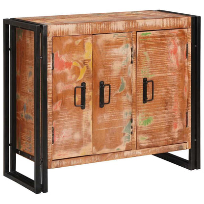 vidaXL Sideboard with Doors Brown Solid Reclaimed Wood and Metal